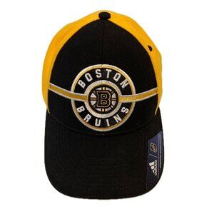 NWT Boston Bruins Adidas Authentic NHL Headwear Hat Cap Adjustable OSFM